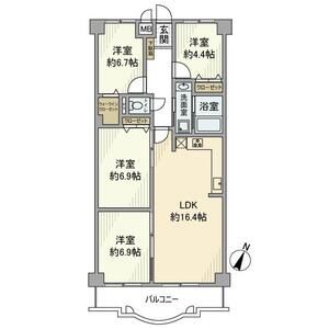 4LDK 間取り図