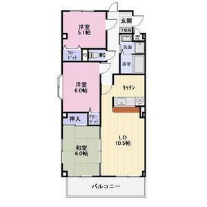 3LDK 間取り図