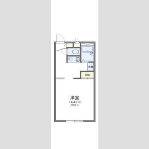 1K 間取り図