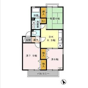 3DK 間取り図