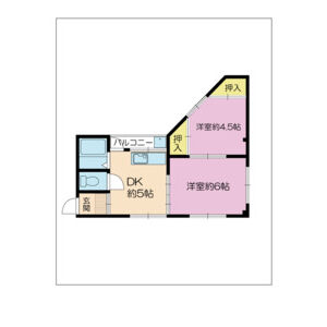 2K 間取り図