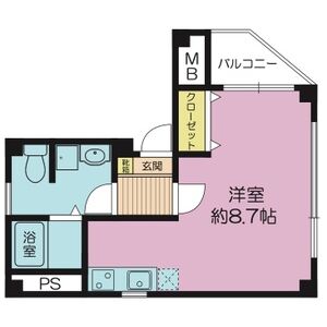 ワンルーム 間取り図