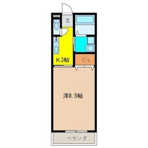 1K 間取り図