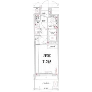 1K 間取り図