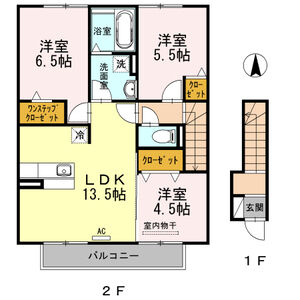 3LDK 間取り図