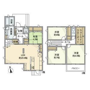 4LDK 間取り図