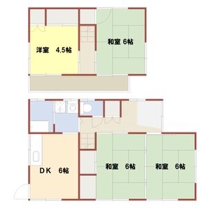 4DK 間取り図