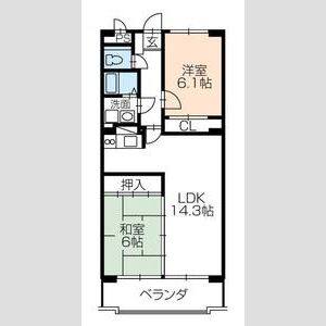 2LDK 間取り図