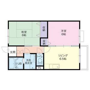 2DK 間取り図