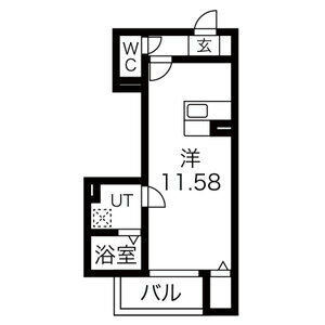 ワンルーム 間取り図