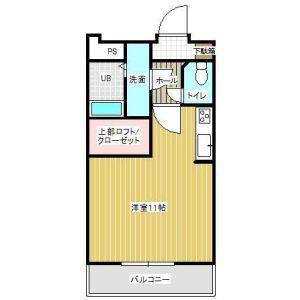 ワンルーム 間取り図