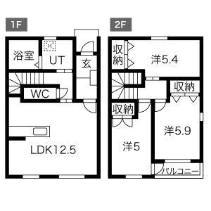 3LDK 間取り図