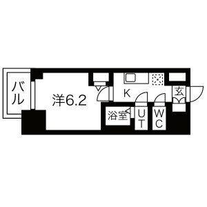 1K 間取り図