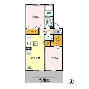 2DK 間取り図