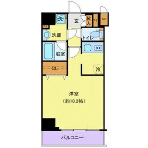 ワンルーム 間取り図