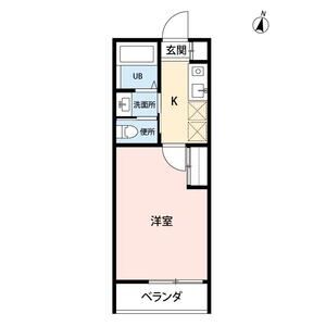 1K 間取り図