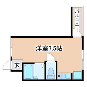 ワンルーム 間取り図