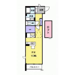 ワンルーム 間取り図