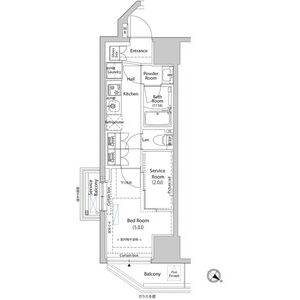 1K 間取り図