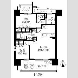 2LDK 間取り図