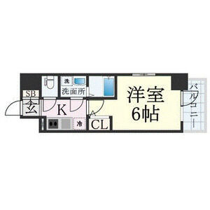 1K 間取り図