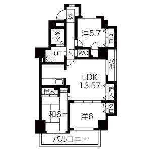 3LDK 間取り図