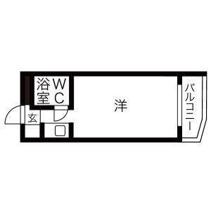 ワンルーム 間取り図