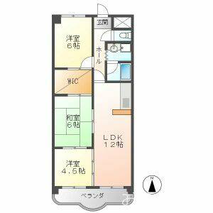 3LDK 間取り図