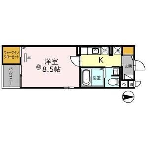 1K 間取り図