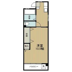 ワンルーム 間取り図