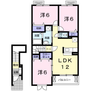 3LDK 間取り図