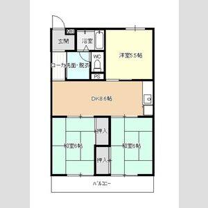 3DK 間取り図