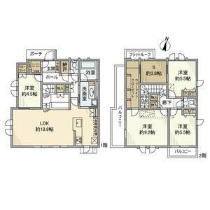 4LDK 間取り図