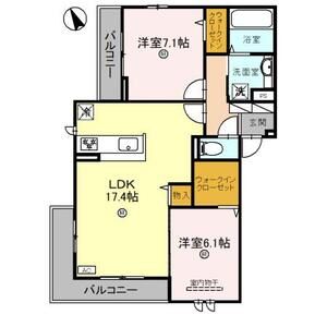 2LDK 間取り図