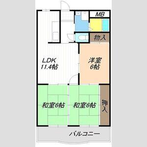 3LDK 間取り図