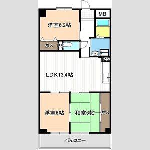 3LDK 間取り図