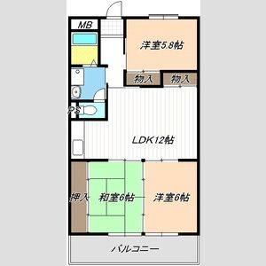 3LDK 間取り図