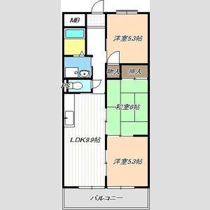3LDK 間取り図