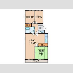 3LDK 間取り図