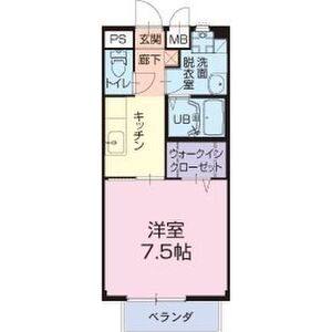 1K 間取り図