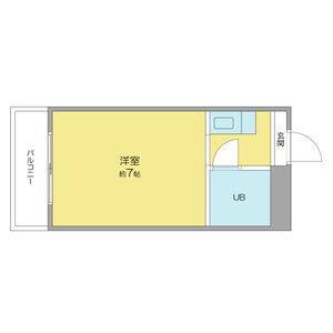 ワンルーム 間取り図