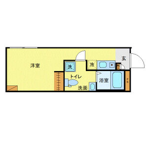 ワンルーム 間取り図