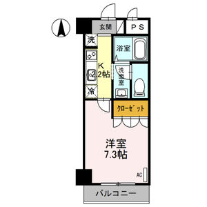 1K 間取り図