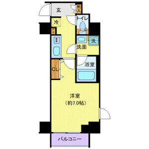 1K 間取り図