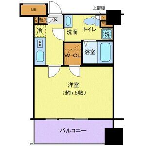 1K 間取り図