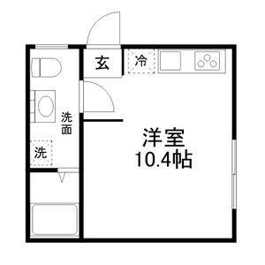 ワンルーム 間取り図