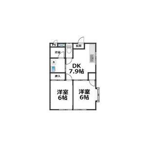 2DK 間取り図