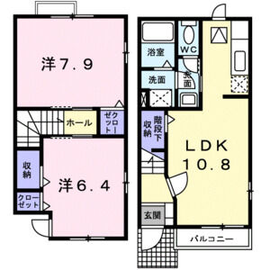 2LDK 間取り図