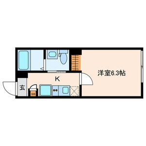 1K 間取り図