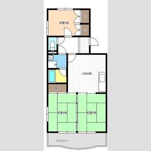 3DK 間取り図